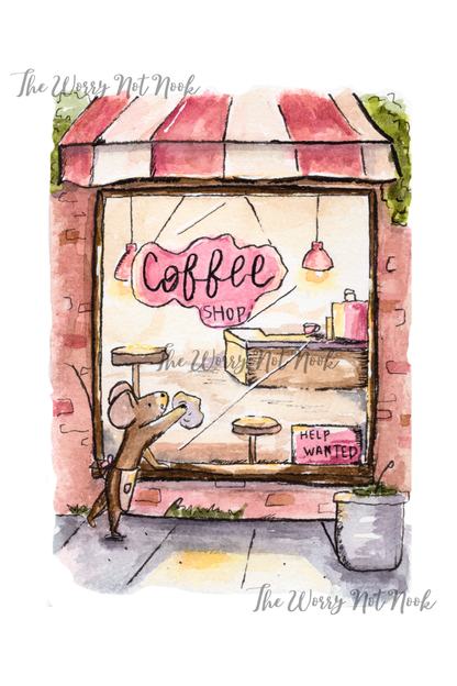 Mouse Closing Up Shop Print